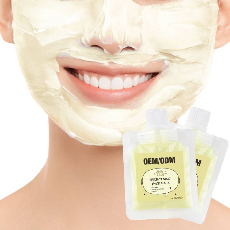 Oem Custom Repair Sport Face Mask Ice Cream Skin Care Moisturizing Whitening Facial Mask