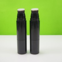 black cosmetic concealer  foundation stick tube  case with brush